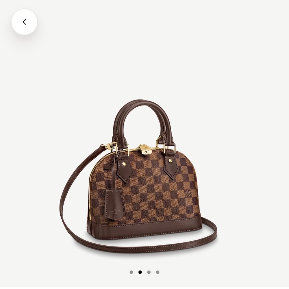 Louis Vuitton Alma bb in damier ebene